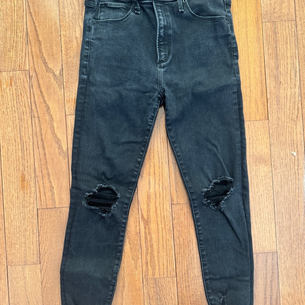 Abercrombie & Fitch High Rise Super Skinny Ankle Jeans